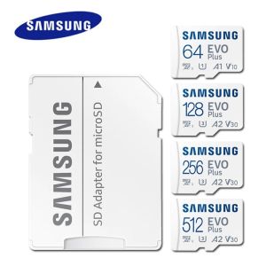 Samsung MicroSD Memory Card EVO Plus / 128GB / 256GB / 512GB / 1TB / 2TB U3 A2 V30 64GB U1 A1 C10 SDXC Micro SD Card