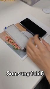 Hard Case Clear Magnetic Premium Samsung Galaxy Z Fold 3 4 5 6 dengan Kaca Film Depan