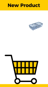 Picas 18slot Tempat Wadah Telur Dengan Klip Lock Kedap Udara Warna Bening Transparan Egg Container White Food Grade Dilengkapi Tutup