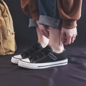 [JESSICASTORE]Korean Low-Cut Canvas ins Board strap  velcro canvas  Shoes for women for girls #F005