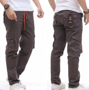 Celana Panjang Pria Chino Kargo Pinggang Karet Terbaru Kekinian