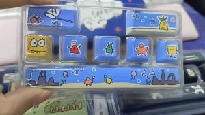 ZIFRIEND 8pcs Keycaps PBT Dye-sublimated Cherry Height Customized Mechanical Keyboard Keycaps