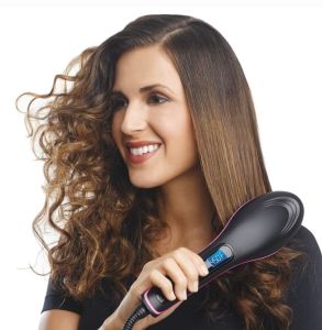 Lược điện chải thẳng tóc có màn hình LED không hộp