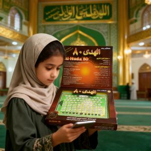 Al-Huda 80 Quran Learning Machine Islamic Electronic Reader 80 Keys for Kids Adults Quran Surah Duas Prayer Educational Toy Gift