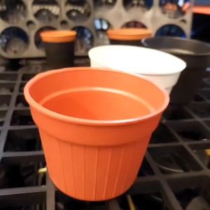 กระถางแคคตัสทรงลูกฟูก กระถางกระบองเพชร กระถางต้นไม้ ขนาด 3.5นิ้ว