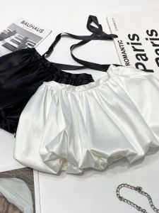 American Retro Autumn and Winter Outerwear Bud Skirt Pettiskirt Imitation Silks and Satins Glossy Hepburn Style Skirt Satin Skirt