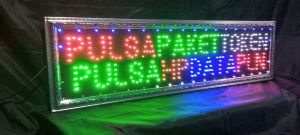 Lampu tulisan Pulsa Paket Token Pulsa Hp Data PLN