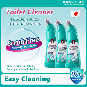 Toilet Bowl Cleaner Toilet Cleaner Stain Remove Flush And Clean Japan Original Quick Strong Descaling Yellowing Remover 99.9% Disinfection Powerful Antibacterial No-Brush Stains Toilet Cleaner Liquid Disinfects Deodorizes Fresh Scent Home Use Cleaner