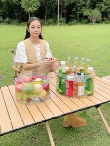 Portable Foldable Washing Basin Water Bucket PVC Travel Camping Container Fruit Beverage Chilled Storage Baldi Lipat