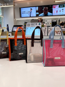 Large Capacity Mesh Cosmetic Bag Multi-Functional Storage Travel Handbag Toiletry Bag Korean Japanese Style Organizer Bag