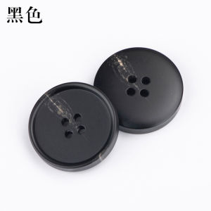 ปุ่มยางยูเรียนทรงกลมสีดำแบบมันเงาสำหรับเสื้อสูทและเสื้อสเวตเตอร์สำหรับผู้ชายและผู้หญิง ปุ่มตกแต่งแบบอเนกประสงค์