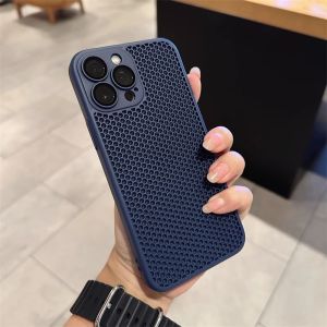 Ultra-Thin Silicone Phone Case with Heat Dissipation And Breathable Design for Apple 14ProMax MagSafe Magnetism iPhone Protective Cover