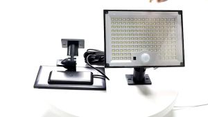 172LED Solar Light Outdoor Waterproof with Motion Sensor Floodlight Remote Control 3 Modes for Patio Garage Backyard
