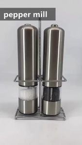 Electric Salt and Pepper Mill Grinder Stainless Steel Sea Salt Grinder Durable Preservative Kitchen Cooking Tools