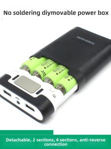 Solderless 8x 18650 Battery Case DIY Power Bank Enclosure Kit