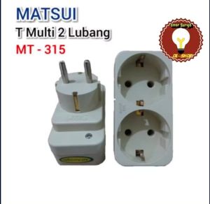 Stop Kontak Colokan T Multi 2 Lubang MATSUI MT - 315