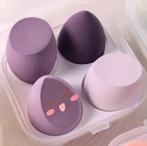 Cosmetic Egg Soft Sponge Puff Smear-Proof Makeup Air Cushion Egg Storage Box Beauty Blender Cotton Sponge Egg Non-Suction Powder Makeup Separation