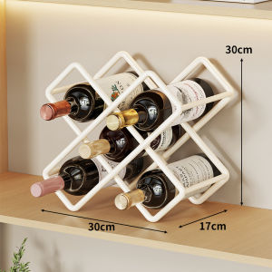 QINQI | Simple Home Wine Rack with Rhombus Grid for Storage and Display
