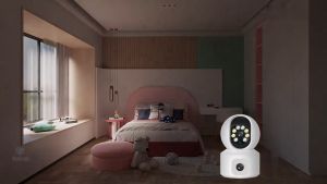 CCTV v380 Pro: Kamera HD Monitor Wireless WiFi Dual Lens 360 Derajat Rotasi Kamera Keamanan Rumah