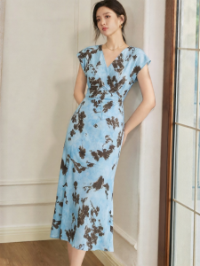 Roey s house | Đầm V-Neck Đai Dây Phong Cách Pháp Mùa Hè