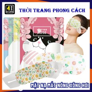 Mặt Nạ Mắt Nóng Xông Hơi  Miếng Chườm Mắt Nóng Giúp Thư Giãn Giảm Mệt Mỏi Quầng Thâm Cho Mắt Dùng 1 Lần