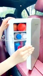 XIAOMI Ready StockCar Refrigerator 8LPortable Mini Fridge Cooler Kereta Mini Peti Sejuk迷你車载小冰箱