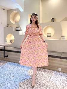 Kiana Dress - Dress smoke rayon viscose premium