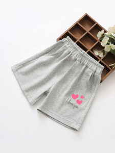 กางเกงขาสั้นผ้าฝ้ายแท้สำหรับเด็กผู้หญิง กางเกงขายาวทรงหลวมสบาย ๆ กางเกงขายาวลำลองสำหรับฤดูร้อนสำหรับเด็กโต