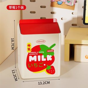 Noooth Desktop Trash Can Mini Tea Table Storage Bucket Car Bedroom Countertop Cute Paper Basket Irregular Shape PET Material
