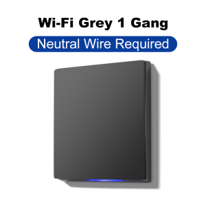 GIRIER Tuya Smart Wall Switch ZigBee/WiFi Light Switches 1/2/3/4 Gang Button Switch Neutral Wire Required Works Alexa Hey Google