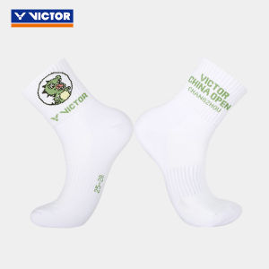Victor Victor Victory Skco2408/09 Athletic Socks 2024 Open Series Male and Female Middle Tube Socks