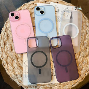 High Quality Luxury Matte Case For Samsung A55 A05s A15 A35 A06 A16 A26 A36 A56 S25 Ultra 5G S24 Ultra S24 FE Samsung A54 S24 S23 Ultra S23 FE 5G Phone Case Ultra Slim Frosted Magnetic Case Clear Matte Hard PC Cover