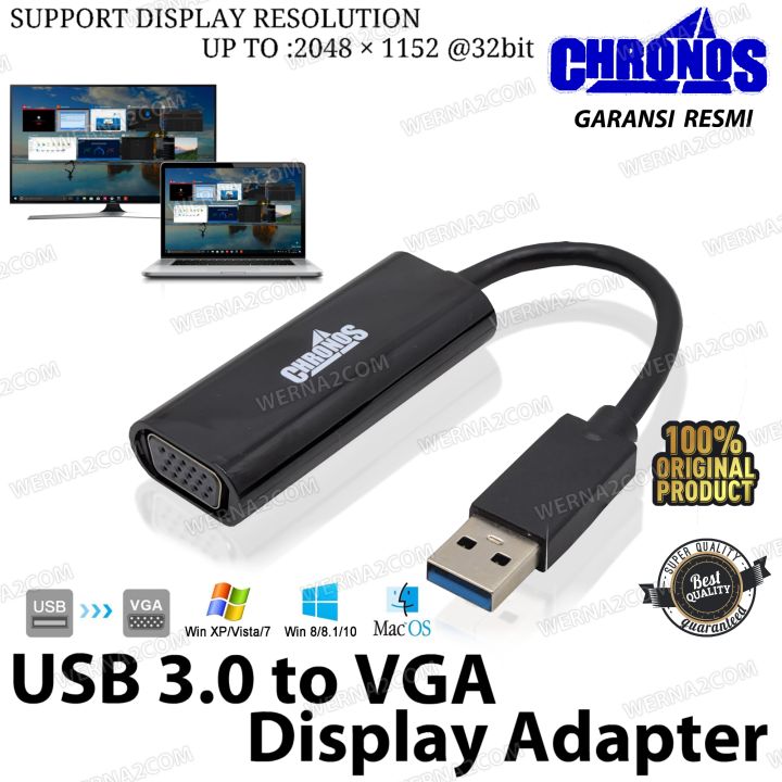 Chronos USB 3.0 to VGA Display Adapter Lazada Indonesia