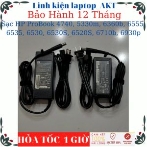Sạc Laptop HP ProBook 4740 5330M 6360B 6555 6535 6530 6530S 6520S 6710B 6930P-Sạc HP 18.5V/19V-3.5A/4.74A-65W/90W chân kim to(7.4*5.0mm)