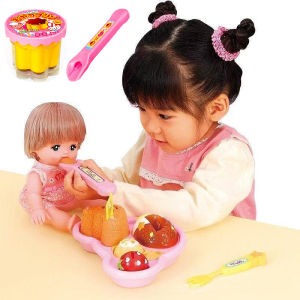 NEW Food Feeding Little Bear Bento Food Platter Lunch Box，Pudding Feeding Toy  Pudding Set Ornaments Models For Kids Girls