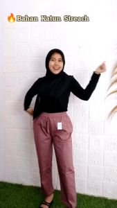 RATI - REVA PANTS // CELANA JUMBO WANITA MUAT SAMPE 90KG BESTSELLER BISA COD BY FASHION HIJAB SOLO
