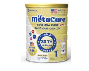 Sữa Nutricare Metacare OPTI lon 850g - Tiêu hoá khoẻ tăng cân cao lớn