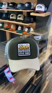 LINKSWEAR Topi Jaring Pria Trucker Hat Jaring Pria Dewasa Cream Army Abu LTTCRCAGA087