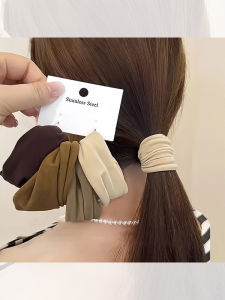 New 2025 Wide Edge Seamless Hair Ties for Women High Elasticity Durable Simple Hair Bands for High Ponytail Headwear