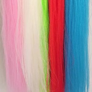 1Pack Crimped Slinky Fiber Kinky Minnow Fibers Long Synthetic Hair Fly Tying Materials For Streamer Flies Trout Fishing Lure