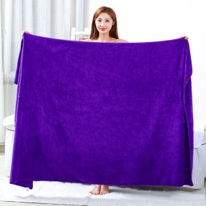 Large Pure Cotton Bath Towel Non-Loss Fiber Hotel Bathing Massage Therapy Professional Salon Spa Towel Super Absorbent