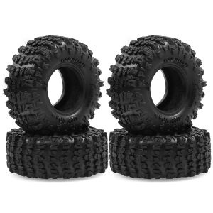 4 Cái Lốp Cao Su Mềm Dính 1.3 Inch Cho Xe RC Crawler 1/24 1/18 Nâng Cấp Lốp Có Độ Bám Cao Cho Mô Hình Xe RC SCX24 TRX4M