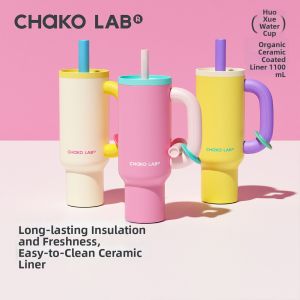 CHAKOLAB | Cốc Hút Dung Lượng Lớn Lót Sứ