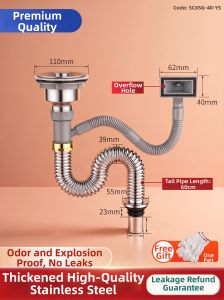 TAOSHI | Odor Prevention Sink Drain Pipes Kit