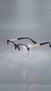 Clear Anti-blue Light Business Reading Glasses Anti Radiation Fashion Metal Frame Cermin Mata Baca for Elderly Men and Women