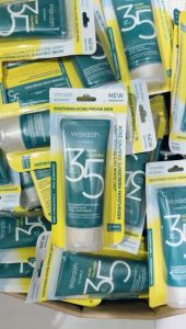 Paket ISI 2 ! Wardah UV Shield Acne Calming Sunscreen Moisturizer SPF 35 PA+++ 35 ml / Suscreen Wardah Untuk Komedo atau Berjerawat
