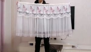 TV Cover 32 Inch 42 Inch LCD 43 Inch 50 Inch 55 Inch Desktop Hanging Flat Surface Universal Dust Cover Lace