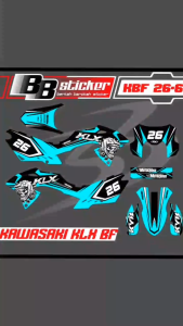 Striping Motor KLX BF 150 Terbaru - Sticker Variasi Kekinian KBF 26 HELM