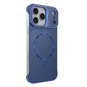 Premium Hard PC Frameless Magnetic Case For iPhone 18 17 16 Plus 15 14 13 12 Pro Max For MagSafe Lens Kickstand Shockproof Cover