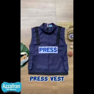 Press Vest | Baju Carnaval Anak & Dewasa | Rompi Safety Keselamatan Kerja Wartawan Reporter Karnaval